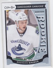 15/16 OPC...BRENDAN GAUNCE...MARQUEE ROOKIE...CARD # U39...CANUCKS. rookie card picture