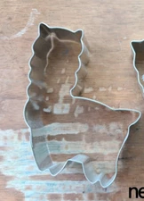 llama cookie cutter, metal, new unused