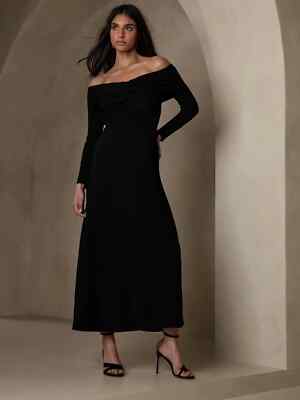 banana republic midi sweater dress Wide-Ribbed Knit Midi Dress