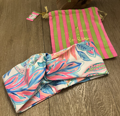 NWT Lilly Pulitzer Lele Sadoughi Headband NWT LELE SADOUGHI X LILLY PULITZER Cabana Cocktail Pearl  main image 4