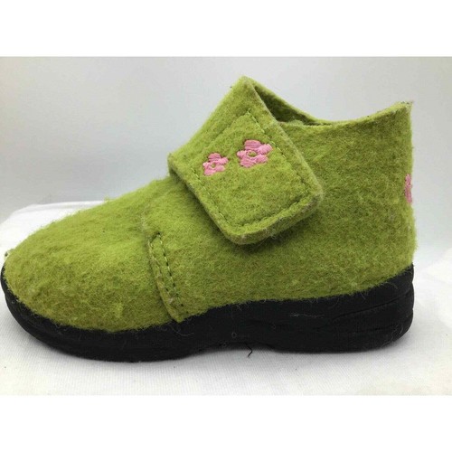 The Original Skidders “Desert” Green W/Pink Flowers Girls Shoes size 4 (12 m) - Picture 2 of 11