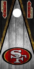 SINGLE San Francisco 49ers Cornhole Wrap Skin Game Board Decal Vinyl DT68