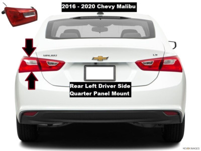 23323248 2016 to 2020 Chevrolet Malibu Left Rear Outer Mount Tail  