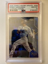 2020 Topps Chrome Update Sapphire #U208 Randy Arozarena RC PSA 10 Gem Mint