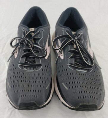 Brooks Ghost 13 Womens S Running Shoes Gray Purple Athletic Trainer  Sneaker