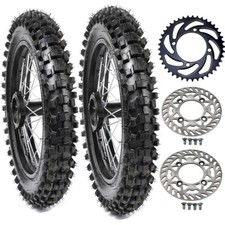 70/100-17 90/100-14 Wheel Tire Rim Disc Rotor Pit Bike Apollo RFZ SSR CRF70 DHZ