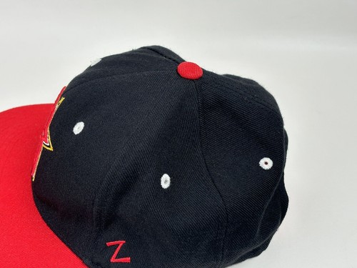 Sun Diego Baseball Cap Hat No. 81 ZEPHYR Black Red Snapback Embroidered - Picture 5 of 12