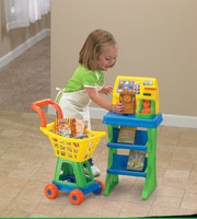 Toddler Market Play Set Plastic Kids & Children Game Shopping Cart & Scanner Toddler Market Play Set Plastic Kids & Children Game Shopping Cart & Scanner