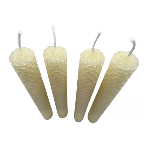 Classic Ivory Taper Beeswax Candles 4-pc | Dinner Taper Candles | Handmade - 第 6/6 張圖片