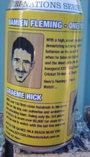 XXXX 2007 Beach Cricket Fleming & Hick  Bottom Opened Empty Limited Edition