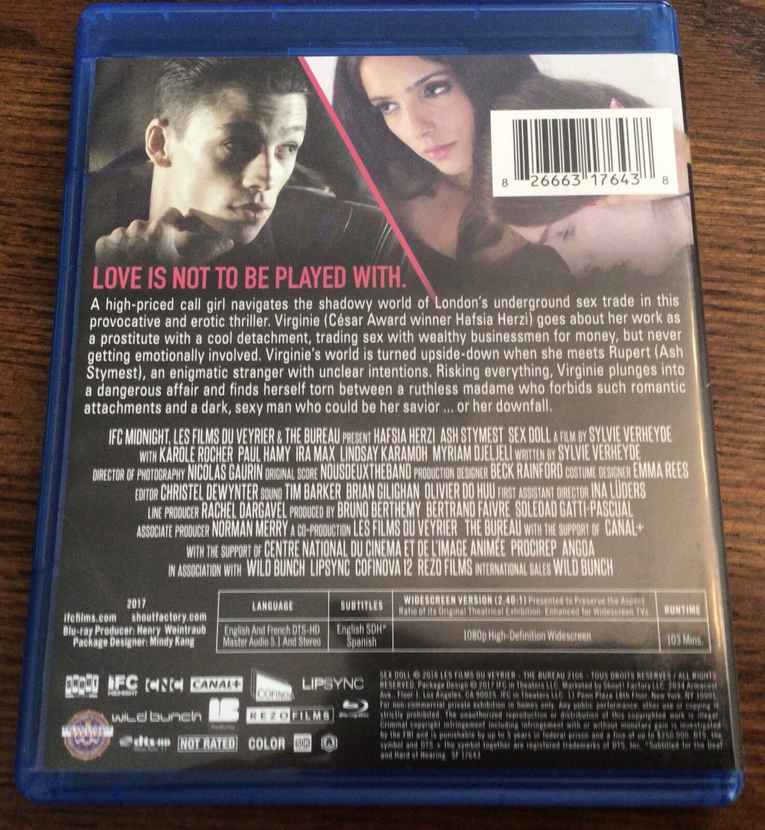 Sex Doll (Blu-ray, 2016) Hafsia Herzi Ash Stymest
