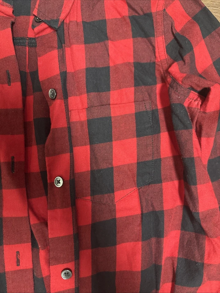 Madewell  XS Women’s Buffalo Plaid Button Up With Front Tie - Image 4 of 4