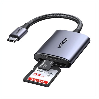 UGREEN USB C 170MB/S Kartenleser SD Micro SD Card Reader Typ C Kartenlesegerät U