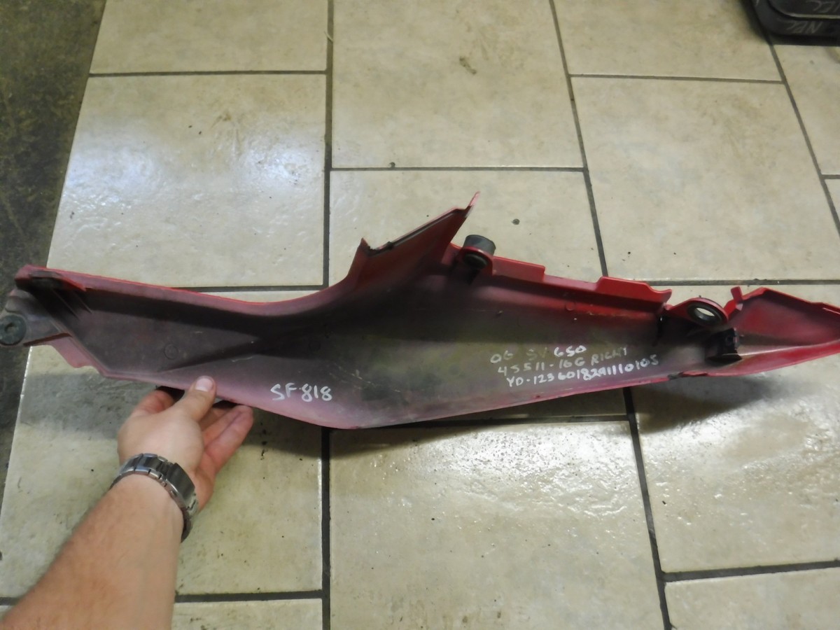 03-09 Suzuki SV650 S Right Rear Fairing Tail Seat Cover 45511-16G