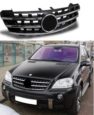 GRILLE CALANDRE NOIR CHROME POUR MERCEDES BENZ ML W164 OPTIQUE ML63 AMG 05-08