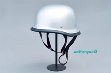 New Retro Half Motorcycle Motorbike Helmet German Style FRP Helmet Multicolor