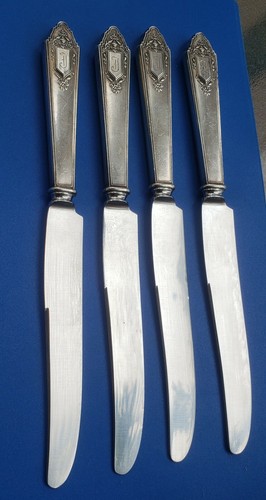 Vintage Set of Four 9" Sterling Silver Butter Knife Spreaders. Jacobs Jewelers - Picture 4 of 8