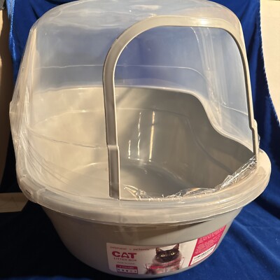Katzenklo Cat Litter Box XXL Grau Neu
