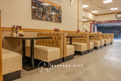 Stände, Bänke, Sofas, Stuhl, Tisch, Restaurant, Rundbank, Leder 001