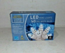 60 Mini LED Lights Cool White Bulbs Wedding/Party/Christmas . NIB