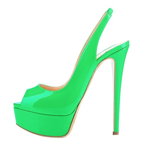 Women Platform Sandals Pumps Peep Toe High Heels Stilettos Party Dress