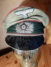 Wehrmacht Schirmmütze Knautschmütze Crusher Cap - Artillerie / Pz. Art. -Kein UV