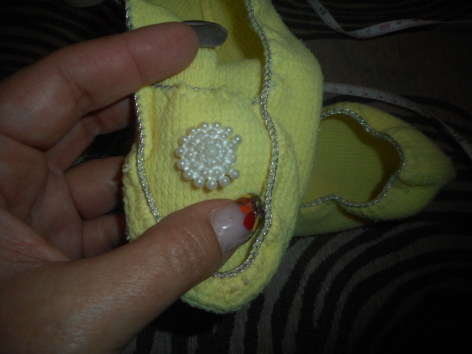 PANTOFOLA D’ORO Vintage Yellow Knitted Slippers