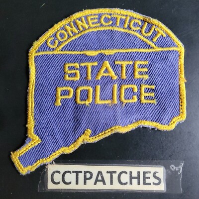 CONNECTICUT STATE POLICE SHAPED SHOULDER PATCH CT | eBay
