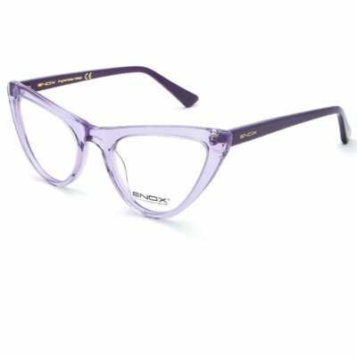 Montatura occhiali da vista per donna cat eye montature gatto viola  trasparenti | eBay