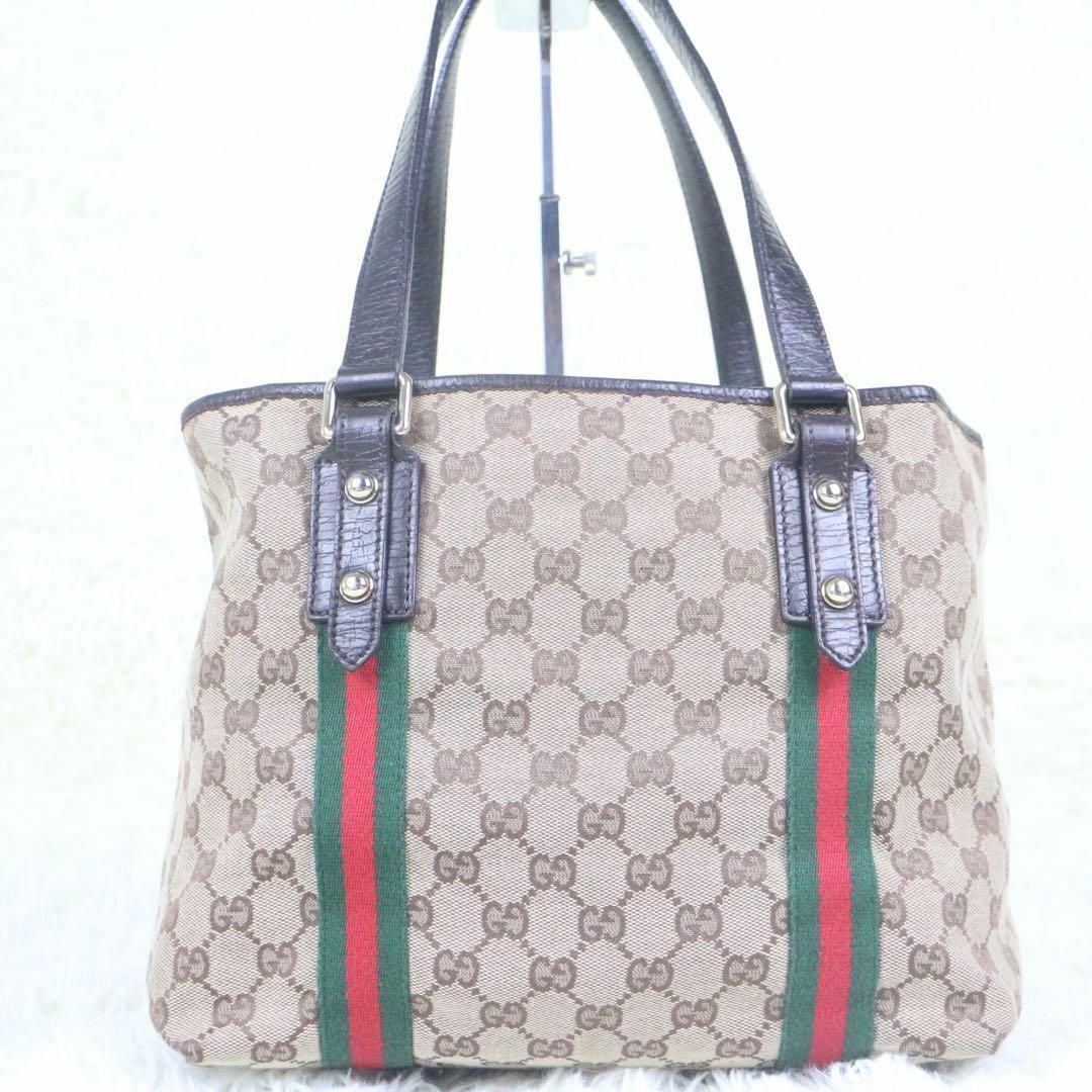 Gucci Tote Bag Handbag Gg Pattern Sherry Line | eBay