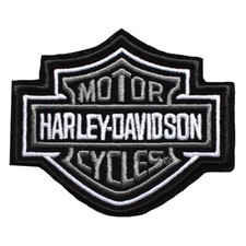 Harley Davidson Patch Bar & Shield XS Grau Badge Emblem