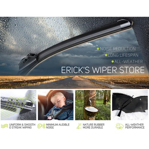 XUKEY For BMW X5 E53 2000-06 Front Rear Windshield Wiper Blades Set 24" 22" 18" - Picture 4 of 11