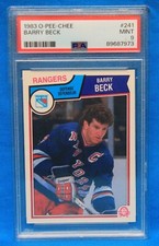 1983 O-PEE-CHEE # 241 Barry Beck PSA 9 MINT # 89687973 NEW YORK RANGERS !!!