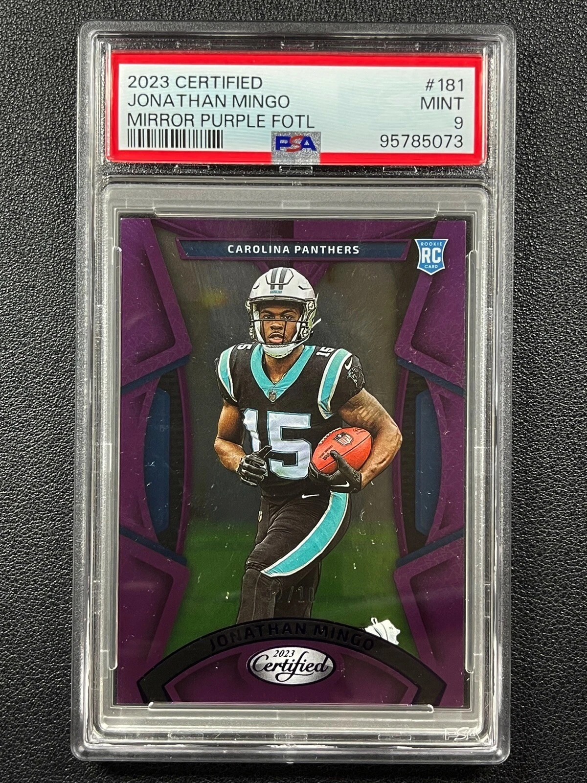 Jonathan Mingo Panini Certified #181 Mirror Purple