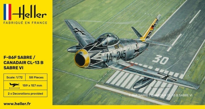 Heller 80277 1:72nd scale  F-86F Sabre / Canadair CL-13 B Sabre VI