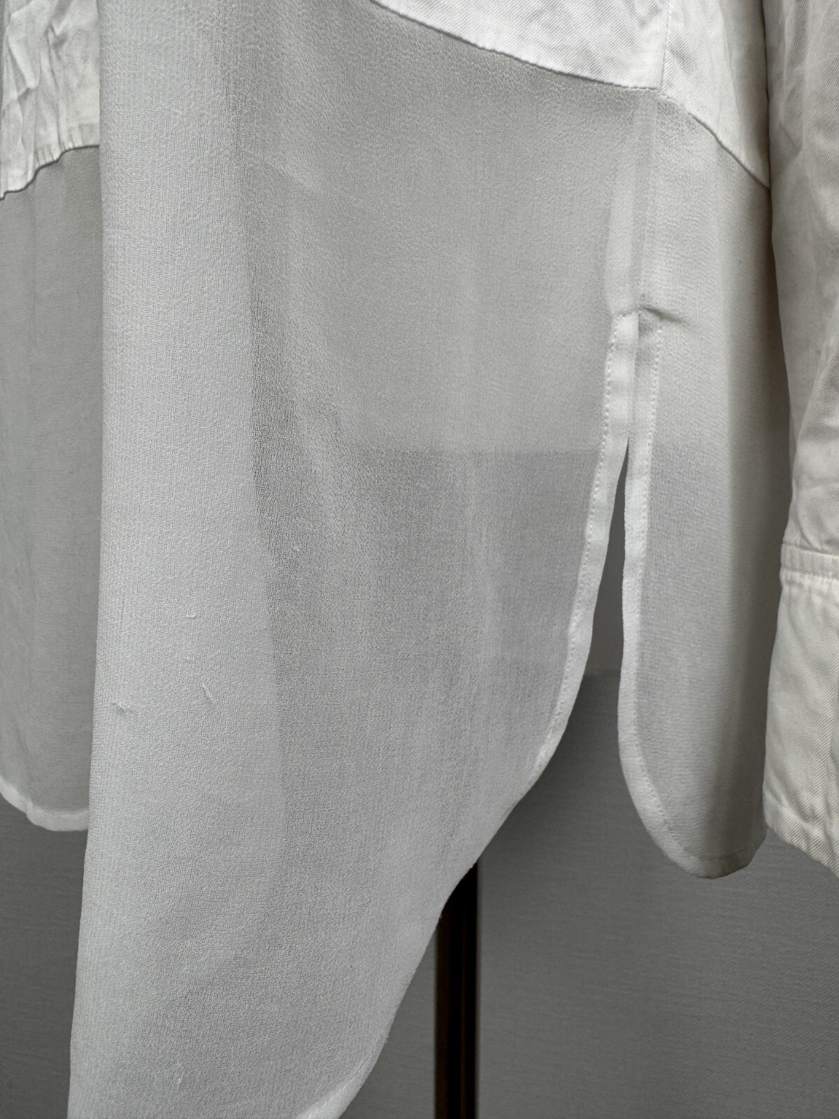 Sportmax Code White Lightweight Buttons Long Slee… - image 10