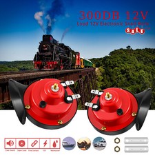 12V Super Loud Train Horn Waterproof for Motorcycle Car Truck SUV Boat 2 PACK 