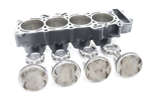 09-14 YAMAHA YZF R1 OEM ENGINE MOTOR PISTON CYLINDERS BLOCK JUG W PISTONS SET
