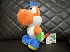 Super Mario Orange Yoshi Kid Plush Doll 9 Inches Brand New With Tags