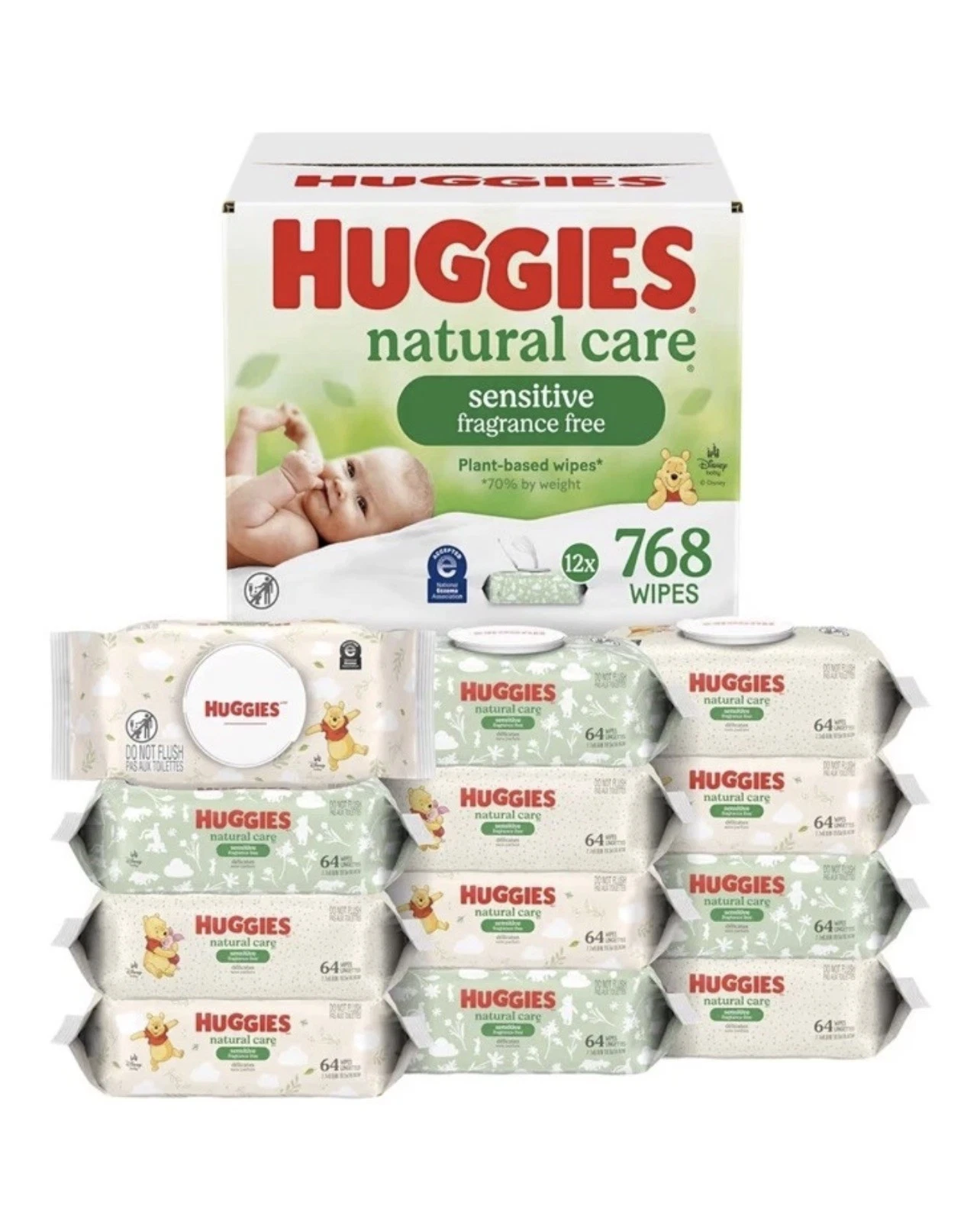 Huggies Natural Care Sensitive Baby Wipes, 12pk of 64 (768 wipes)
Opens in a new window or tab