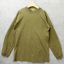 Vintage St Johns Bay T Shirt Mens MEDIUM Army Green Outdoor Basic 90s USA Made