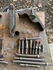 VTG Lot of 19 Air Gun Riveter Aircraft Tools Flush Seating Rivet +2 Bucking Bars