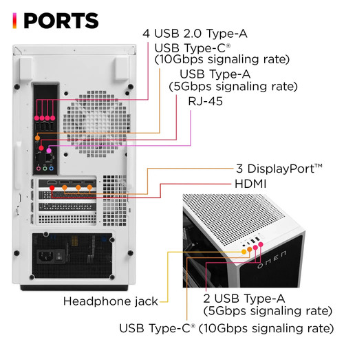 HP OMEN 35L GT16-0344 DT, Ryzen 7 8700F, 16GB, 1TB, RTX 5060 Ti, Windows 11 - Bild 4 von 4