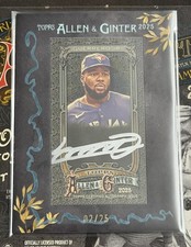 2025 Topps Allen & Ginter X Vladimir Guerrero  Jr Mini Auto /25 NICEST AUTO EVER