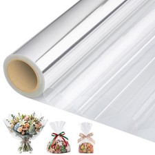 Clear Cellophane Wrap Roll 17 In x 82 Ft Gift Wrapping Paper