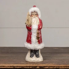 Glittered Red Belsnickle 12" Christmas Figurine | Ragon House