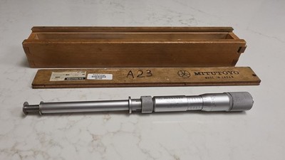 CALIBRATED MITUTOYO 146-104 Groove MICROMETER 0 TO 1'' RANGE 0.0001'' GRAD 261102