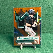 2025 Panini Donruss Baseball Jersey Kings / James Tibbs III #PJK-JT Orange Ice