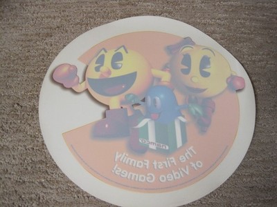 1999 Namco Pac-Man First Family Of Video Games Wall Floor Sticker Store Display