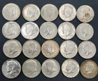 US Coins (20) Kennedy Half Dollars 40% SILVER 1965-1969 Mix $10 Roll Face